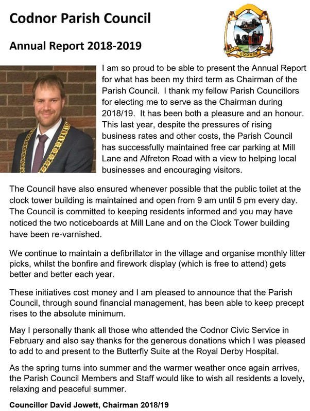 image showing the Chairmans report 2018-19